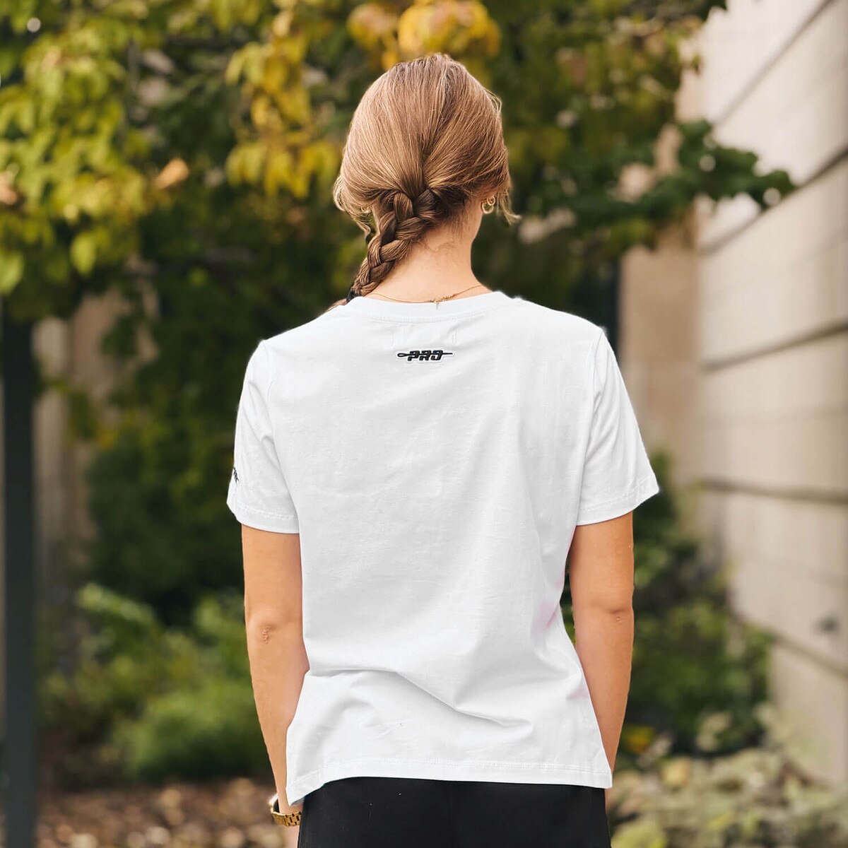 Pro Standard Women's I-State White Short Sleeve T-Shirt back